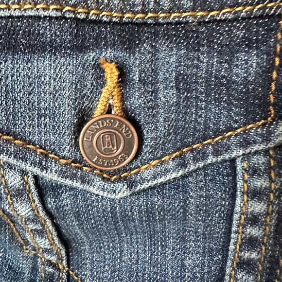 Land’s End Classic Jean Jacket women’s size6-8 - Picture 4 of 7